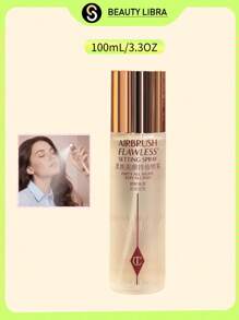 Charlotte Tilbury Airbrush Flawless Waterproof Setting Spray,Oil Free, Lightweight Hydrating Spray That Is Used To Set Make Up,100mL/3.3OZ