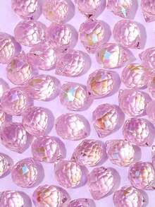 100颗/袋、50颗/袋、20颗/袋 女士多面闪亮高透明玻璃珠 10*8mm，DIY珠宝配件，彩色水晶珠，可用于制作项链吊坠、耳环、手链、手机链、包链，是圣诞节、情人节、母亲节、平安夜、感恩节的理想礼物。 - 20pcs - 查看 11