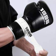 GINGPAI Self-Tie Boxing Gloves, Single Person Wear Lace-Up Wrist Strap Fastener, Wrap Bandage Protector - Multicolor - View 9