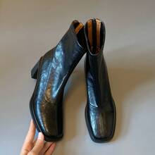 Women Ankle Boots & Booties - 黑色絨裡4.5厘米 - 查看 3