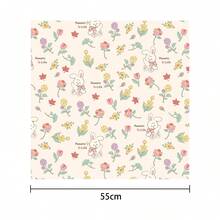 2/1 件自粘魔术布化妆包，猫咪包裹布不对称形状内包装魔术布摄影镜头收纳褶布自粘布，动物元素，多用途，护腕，杯套，化妆包，粘贴牢固，面料柔软，即使剧烈摇晃也不会脱落。适用于旅行收纳、通勤、户外等秋季大学必备旅行必需品假日度假旅行包女士化妆收纳包 - 粉色 - 查看 9