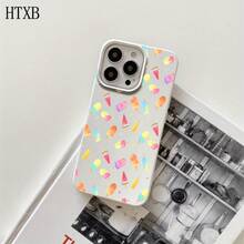 Diseños vibrantes en fundas protectoras de imitación para phone con orificios grandes, compatibles con las series 16 Pro, 16, 15 Pro, 14, 14 Plus/14 Pro, 13, 13 Pro, 12 Pro y 11/11 Pro. Regalos para cumpleaños y celebraciones. - Blanco - Ver 3
