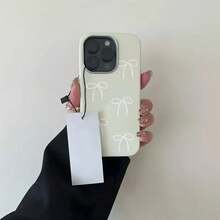 Funda básica con lazo, compatible con phone X, XS, XS Max, 11, 12, 13, 14, 15, 16 y más. Resistente a golpes, con textura de cuero y marco de lente robusto. - Negro - Ver 3