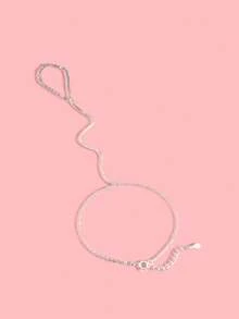 1 件 925 纯银手链手链盒链手饰链环手链波西米亚风婚礼珠宝订婚礼物 - 連指手鍊 - 查看 5