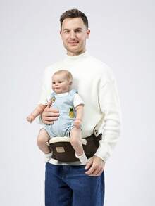 Baby Waist Stool, Lightweight 4-Season Front Carry Wrap, Baby Carrier Backpack