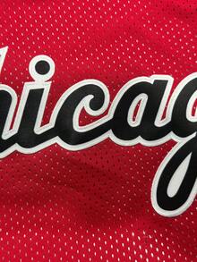 Men's 23 Red Basketball Shorts Casual Embroidered Sewn Zipper Pocket Party Sports Pants