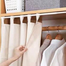 1 件黑白弹簧张力窗帘杆、弹簧浴帘杆无需钻孔、可调节浴室隔断弹簧杆、可调节黑白窗帘杆、无需钻孔、安装简便、适用于浴室、窗户、房车、客厅、卧室、窗帘、衣柜等。可拼接伸缩杆、窗帘杆、衣柜挂杆、可自由拼接多尺寸晾衣架、阳台窗帘杆、卧室窗帘杆、浴室伸缩毛巾架浴室装饰