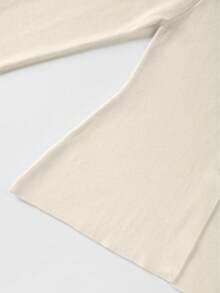 Áo khoác cardigan dệt kim mới của FOR BEAUTY dành cho nữ, phù hợp cho mùa xuân, thu và đông, kiểu dáng thanh lịch tối giản, cổ tròn tay dài với cúc kim loại, áo len trơn màu thời trang dành cho công sở. - Màu be nhạt - Xem 8