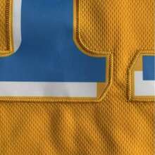 Men's Baseball Jersey 34 Yellow Button-Down Embroidered Sports T-Shirt Gym Clothes Men Basic T Shirt - 黃色 - 查看 5