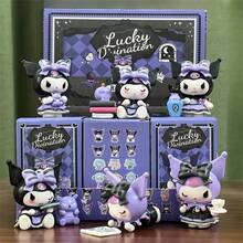 1 pieza/3 piezas/Juego de 6 piezas Figura decorativa de Sanrio Kuromi - Material de PVC - Decoración de escritorio, oficina y automóvil - Adecuado para regalos de Halloween, Navidad y cumpleaños para amigos y novias, clasificado en primer lugar en la lista de clasificación de regalos