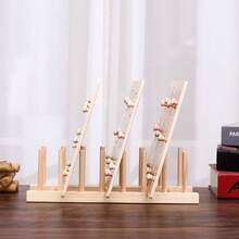 1pc Wooden Puzzle Storage Rack, Multi-Functional Stand For Puzzles & Educational Toys, Floor Display Organizer For Puzzle Enthusiasts - Multicolor - View 5