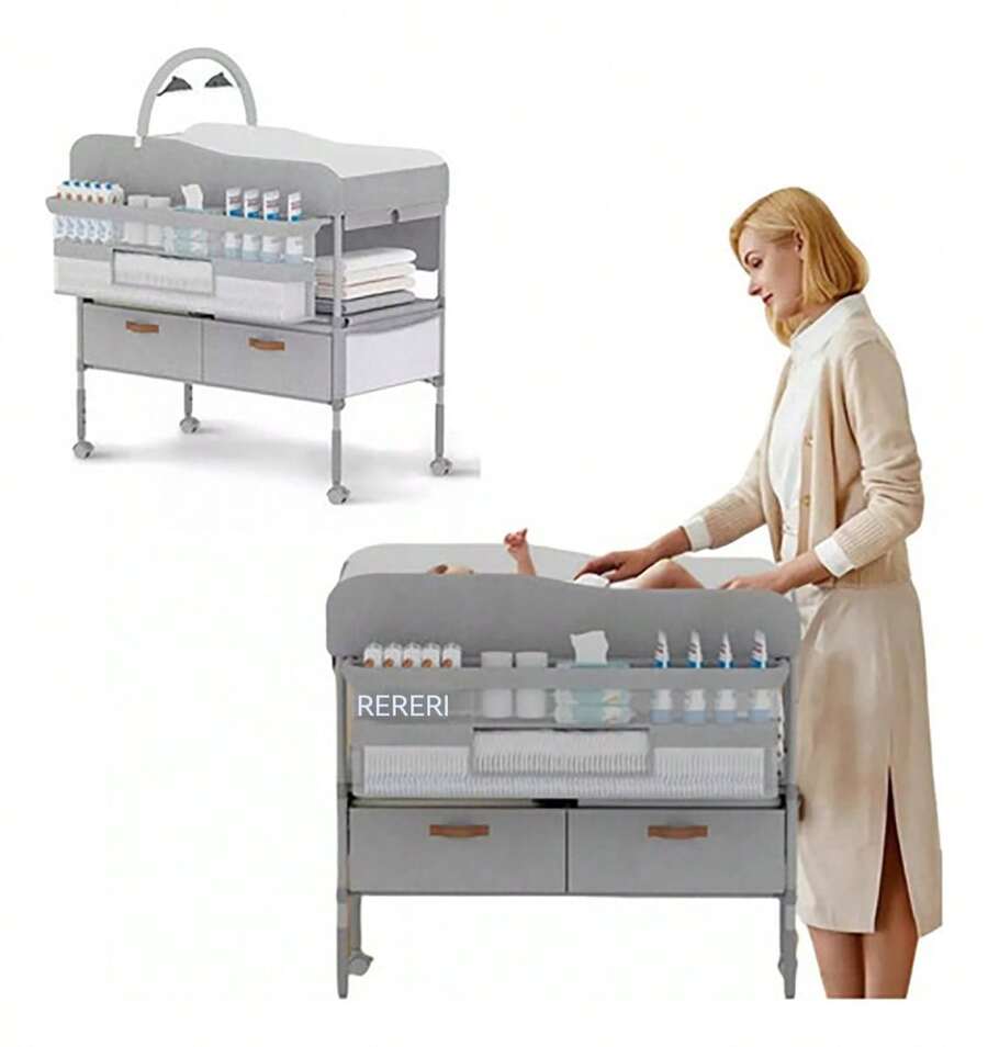 Diaper Changing Table - Grey - View 1