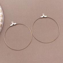 10 件不锈钢防过敏 20/25/30/35/40 毫米圆形串珠耳环配件适用于耳环工艺珠宝制作 - 彩色 - 查看 9