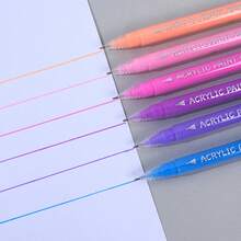 1pc High-Quality Colorful Journaling Pen, Art Student Drawing Gel Pen, Available In 12/24/36 Colors, Water-Based Pen, For DIY Planner, Painting, Doodle, Large Capacity Colored Pen, Marker Pen