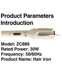 Automatic Hair Curler, Professional Automatic Curling Iron, 4 Temperature & More Heating Modules With Fast Heating For Lasting Beach Waves