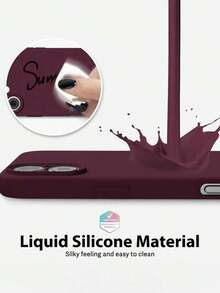 Capa de silicone líquido anti-impressão digital à prova de choque compatível com Samsung S10/S20/S21/S22/S23/S24/S25, Galaxy A55 5G, A35/A15/S24U, Honor 400/Pro Lite, P20/P30/P40/P50/P60/P70/P80