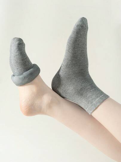 1 Pair Foot Mask With Essential Oils, Whitening & Moisturizing For Dry, Cracked Feet; Gel Heel & Leg Warmer For Foot Hydration