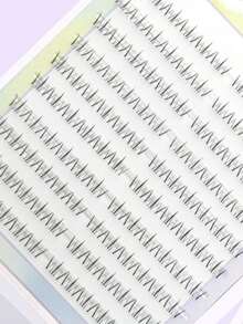 120 件赵云睫毛，自然大气，慵懒逼真分段式浓密透明茎假睫毛 - B - 查看 6