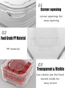 14 Packs Stackable Refrigerator Organizer Bins with Lids , Fridge Organizers and Storage Clear Plastic Pantry Organization and Storage Bins Fruit Vegetable Storage Containers