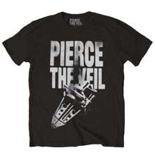 Pierce The Veil | Official Band T-Shirt | Large Text | SHIPPED IN 24 HOURS - Black - View 1