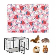 1pc Breathable & Washable Guinea Pig Urine Pad, Reusable Small Animal Cage Mat Suitable For Hamsters, Rabbits And Mice - Multicolor - View 10