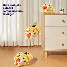 Carino giocattolo a carica di tigre cartoni animati, carica a molla e movimento ondeggiante adorabile, regalo mensile rilassante per neonati, giocattolo divertente per bambini, stile INS