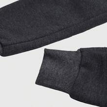 Men's Sweatpants With Back Pocket, Plain, No Print, Various Colors - Màu xám đen - Xem 3