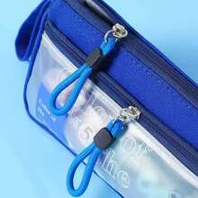 A Double-Layer Large-Capacity Pencil Case For Boys, Girls, Artistic Youth, Canvas, Simple Japanese-Style Stationery Bag And Pencil Case For Primary And Secondary School Students