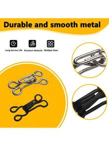 Sewing Hook Set (Excluding Storage Box), Bra Hook Replacement, Multiple Sizes Available, Suitable For DIY Clothing Repair, Lingerie Alteration And Home Sewing - Multicolor - View 4
