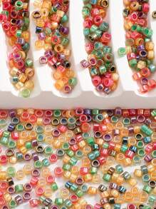 1 包（约 1200 颗）复古彩虹玻璃种子珠，适用于 DIY 工艺品、手镯、珠宝制作配件、美术用品、缝纫珠、装饰珠