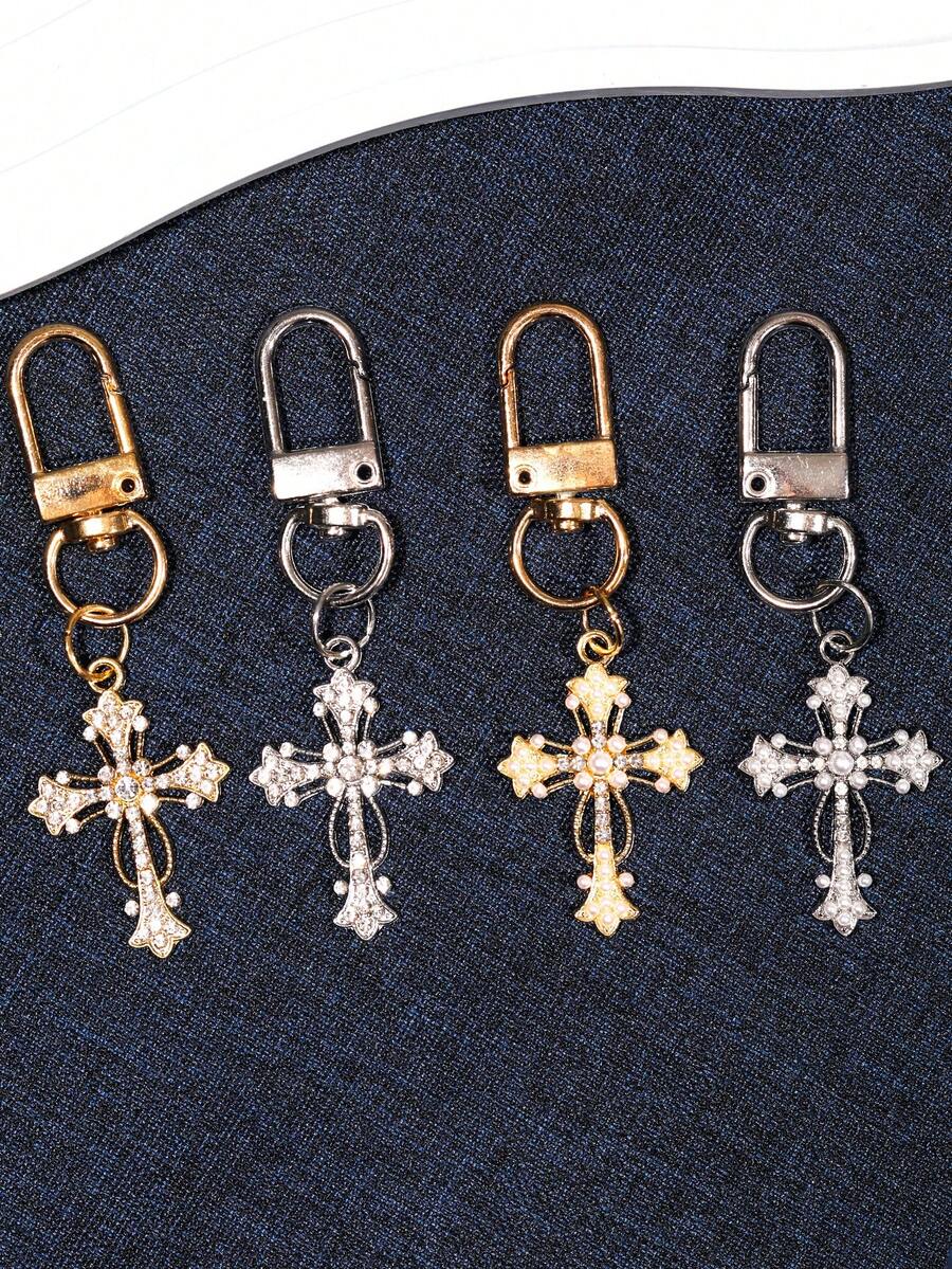 1 pieza Llavero con forma de luna de rhinestone, accesorio de metal de aleación brillante y romántico personalizado, adecuado para teléfono, tableta, auriculares, Kindle, decoración