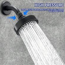 Cabezal de ducha de alta presión - Cabezal de ducha de lujo poderoso con flujo de agua fuerte y boquillas de silicona pequeñas - Ajuste universal para duchas de alta y baja presión de agua - Multicolor - Ver 6