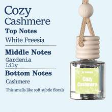 XY Process Car Air Freshener For Women, Cozy Cashmere Fragrance Air Freshener Diffuser, Hanging Air Fragrance Essential Oil Diffuser, Car Scents Accessories Cute Car Interior Decor Unisex - 舒適羊絨 - 查看 2