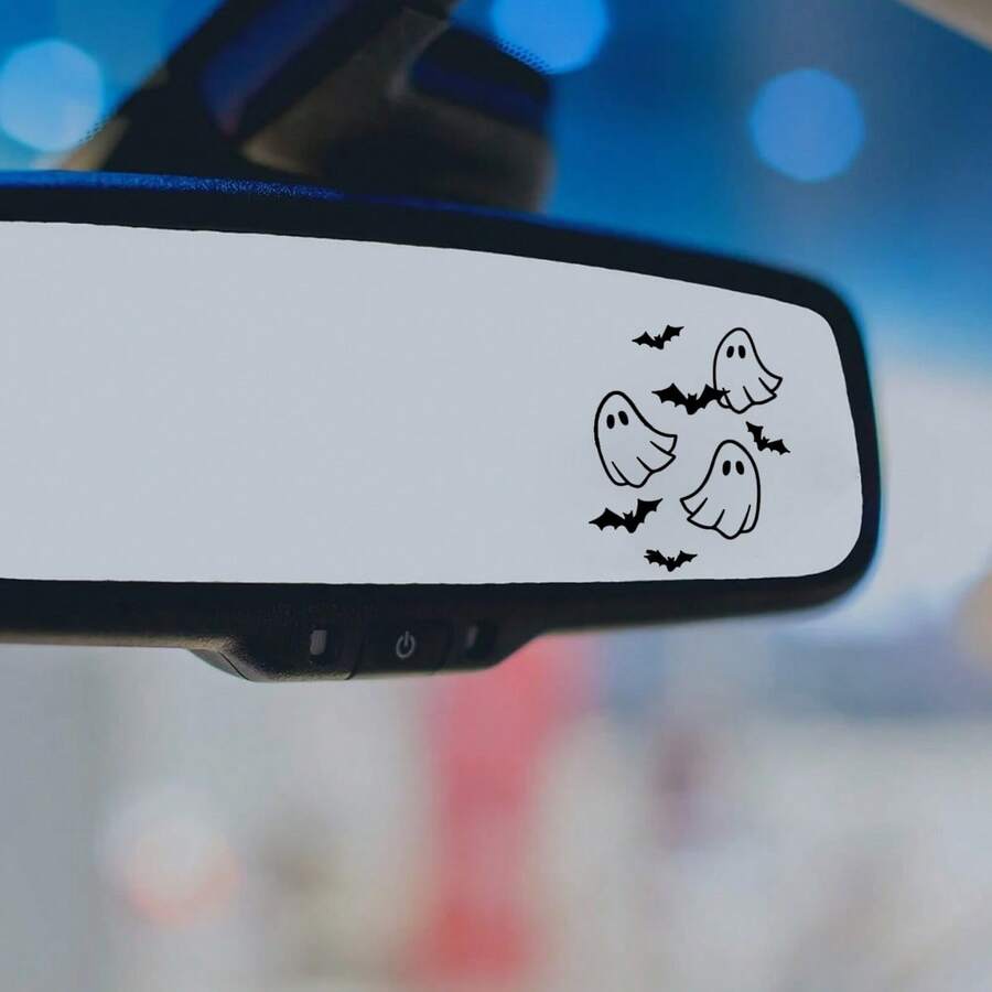 Hình dán ma dễ thương, Hình dán gương chiếu hậu ô tô, Hình dán ma và dơi, Hình dán ma quái, Ma quái dễ thương, Hình dán Halloween, Ma quái quanh năm, Phong cách Gothic - A - Xem 1