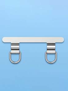 Cordón para teléfono móvil con doble oreja, arandela de metal de acero inoxidable, soporte para teléfono móvil, cadena colgante fija, pegatina delgada para la parte posterior, pieza de conexión antióxido resistente