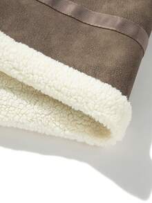 معطف مبطن بالفليس مصبوغ بطريقة التعتيق للرجال، خريف وشتاء