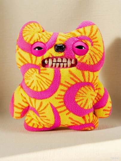 Spin Master ZURU  Giant 18" Ugly-Cute Plush Pillow (46 cm) - Tęczowy potwór tie-dye z dzikimi zębami | Kolekcjonerska zabawka dekoracyjna | Licencja JIN TU Toys​