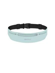 男女通用跑步腰包 - 轻质反光手机袋，带 3 个口袋，可调节隐形健身腰包，适合夜间和早晨慢跑、徒步旅行、健身房 - 耐用男女通用设计，跑步配件，时尚运动外观，安全拉链开合