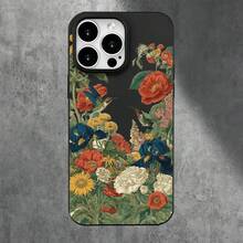 Fundas y carcasas protectoras con orificios grandes, diseño de colibrí y girasol, compatibles con phone 16 Pro, 16, 15 Pro, 14, 14 Plus, 14 Pro, 13, 13 Pro, 12 Pro y 11/11 Pro. Regalos para cumpleaños y celebraciones. - Blanco - Ver 8