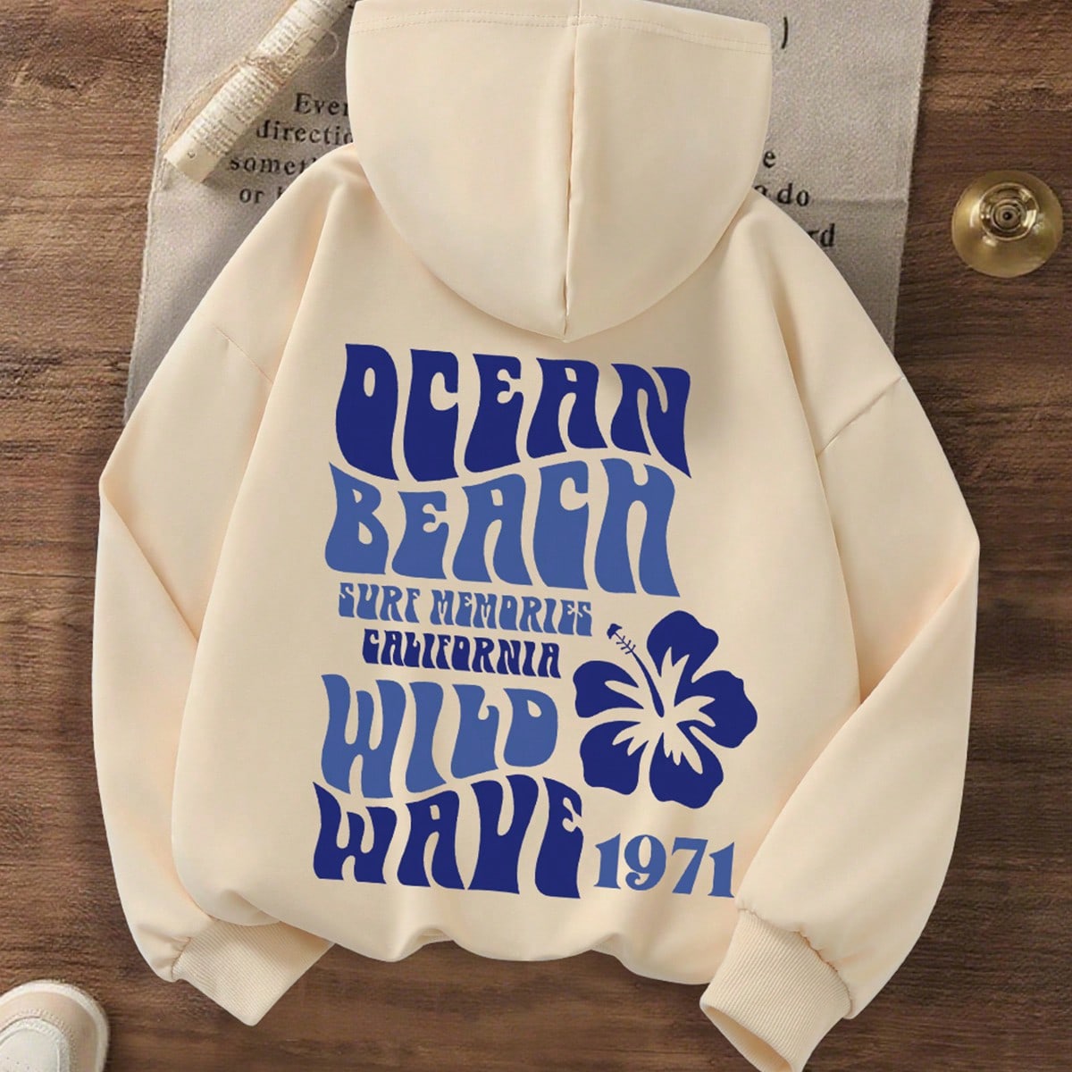 Sudadera con estampado de letras para niñas, sudadera casual con capucha, adecuada para primavera y otoño, ropa para niñas, apropiada para la escue