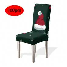 1/4/6/100 pezzi Coprisedia natalizi in tessuto elasticizzato, Coprisedia per casa/hotel/ristorante/sala da pranzo, Decorazioni natalizie a tema cartoni animati - Multicolore - Visualizzare 21