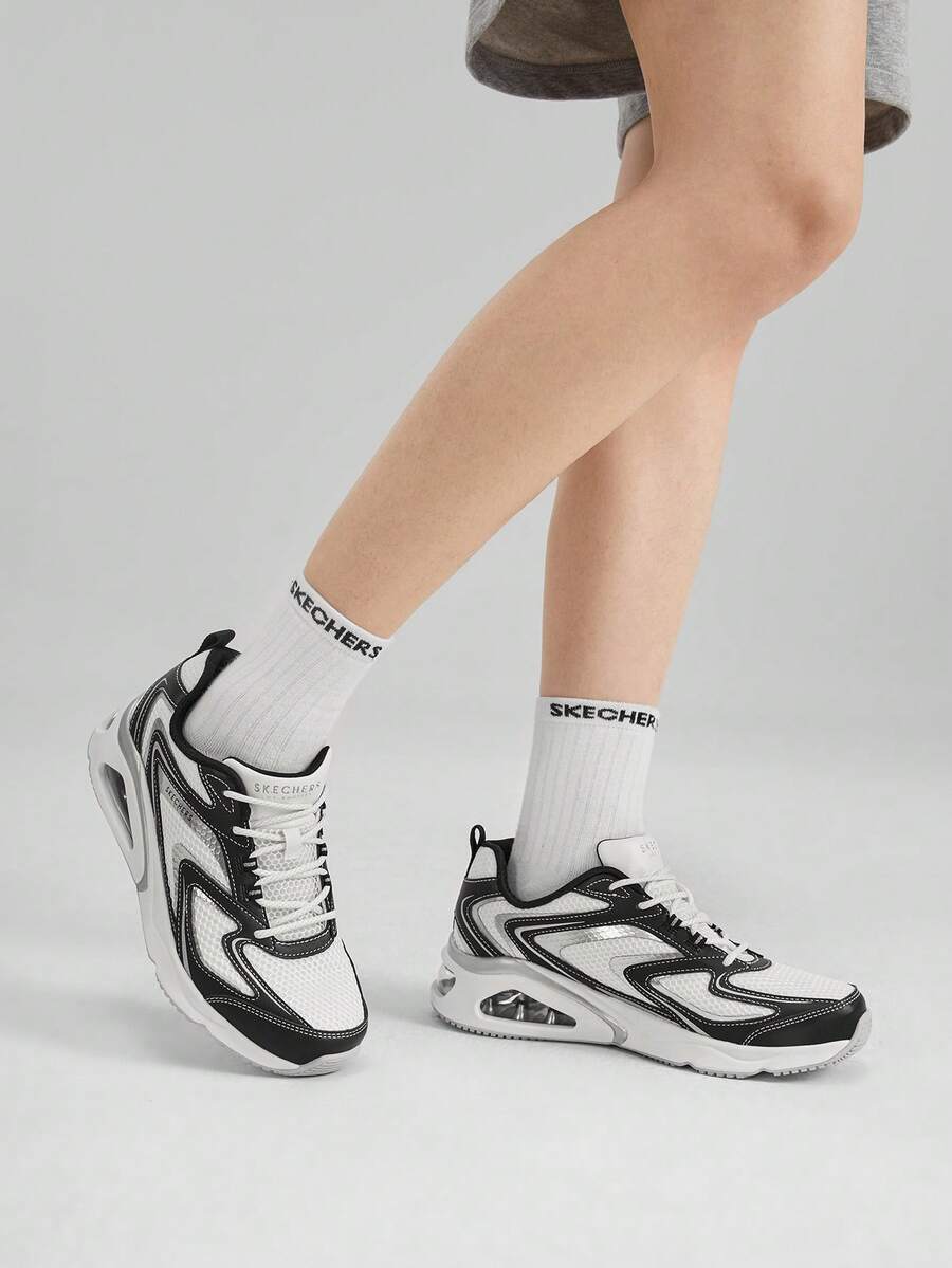 Skechers SKECHERS modische Lässig Sport Retro Plateau-Sohlen Schuhe, geeignet für Studenten, Geburtstagsgeschenke, Mitarbeiter, Wandern, Pendeln, Outdoor-Aktivitäten