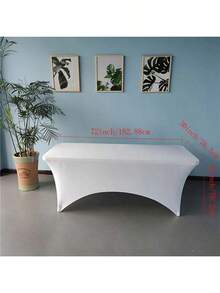 BRISCOES HOMEWARE 4/6/8ft Stretchy Tablecloth, Elastic Tablecloth Fit For Rectangular Tables, Washable Stretch Table Cover, Suitable For Party, Wedding, Banquet, Graduation Season Outdoor Event Hosting