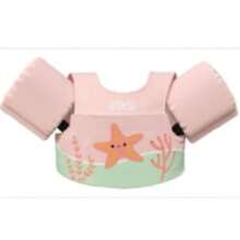 Boia Infantil Com Colete Salva Vidas Estrela Nash - Rosa Bebê - Visão 3