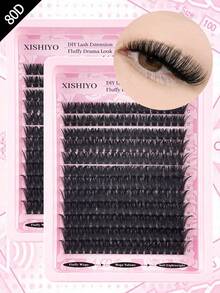 蓬松睫毛簇 570/240/216/192 件单根睫毛簇睫毛延长，30+40D+50D+60D+80D+100D 6 种款式混合托盘 5D 蓬松睫毛簇浓密簇睫毛延长单根睫毛仿貂睫毛簇 D/CC/DD 卷曲 8-16MM 混合睫毛延长戏剧性睫毛延长睫毛簇。婚礼新娘化妆工具睫毛簇，睫毛簇，单根睫毛，睫毛，假睫毛 - 彩色 - 查看 18