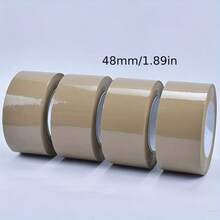 3PCS/1PC 4.8cm/1.89 Inches Wide Packaging Tape, Yellowish-White Transparent Packaging Tape, Brown Packaging Tape, Suitable For Light And Heavy Packaging. The Width Of The Tape Roll Is 4.8cm/1.89 Inches, And The Length Is 60 Meters /60 Yards And 100 Meters/Yards. There Are Multiple Specifications To Choose From.