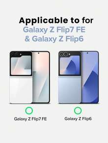 [精密切割相机镜头] 适用于三星 Galaxy Z Flip 7 FE 手机壳和 Z Flip 6 /Z Flip 5 手机壳，透明手机壳，男女通用，防震保险杠 - 透明