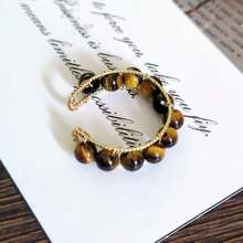 1 pieza Anillo de estilo vintage con cuentas, joyería de alta calidad para hombre, anillo de acero inoxidable de lujo, adecuado para uso diario para el novio