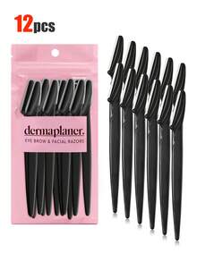 40/30/20/12/1pc Women's Facial Hair Removal Knife, A Multifunctional Eyebrow Clipper And Facial Shaver Suitable For Both Men And Women, Equipped With Precise Protective Cover, Precision Razor Blades