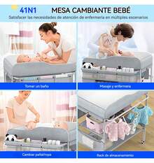 Diaper Changing Table - Grey - View 8